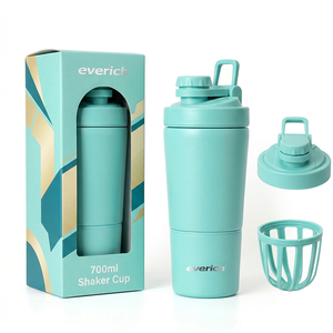 Mejor Vendedor de Everich, Vaso Mezclador Aislado de <span class=keywords><strong>Doble</strong></span> Pared con Logotipo Personalizado, Vaso Mezclador de Acero Inoxidable 304 con <span class=keywords><strong>Compartimento</strong></span> Adicional - Product Image 1