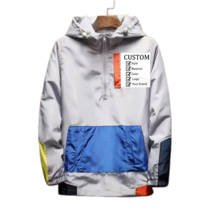 Veste coupe-vent vintage pour homme, personnalisée, streetwear, légère, en spandex et polyester, avec fermeture éclair et poche avant - Product Image 4