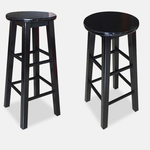 Sgabelli di Alta Qualità con Struttura in Legno Massello e Seduta Rigida, Sedia per Arredamento Commerciale per Cucina e Bancone Bar - Product Image 1