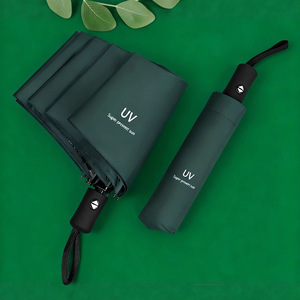 Uv Sun Protection Umbrella Folding Automatic Manual Open Gift Advertising Umbrella Thicker Larger Fiber Rib 100 Carton Quantity - Product Image 4