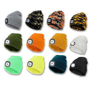 Unisex lampada frontale LED Beanie con luce USB ricaricabile invernali cappelli in maglia regali per gli uomini papà padre marito lui - Product Image 4