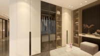 Armoire de chambre à coucher moderne autoportante |   Conception personnalisée pour les projets de villas et d'appartements |   Conception et mise en œuvre de projets