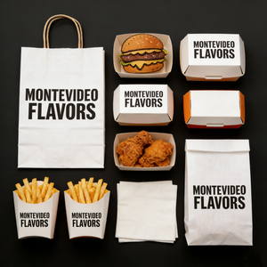 Caja de Papel Kraft Ecológica Personalizada para Hamburguesas, Pollo Frito, <span class=keywords><strong>Pizza</strong></span> para Llevar, Envase de Comida Rápida - Product Image 6