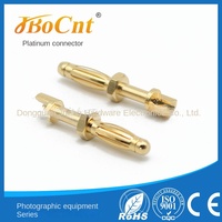 Conector USB de Cobre Puro Jbocnt JB-A-050 de 2.5mm con Rosca Tipo Linterna, Conector Banana de Alta Estabilidad de 10A para PCB, Conectores de Bronce Fosforoso