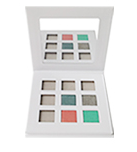 9กระทะจานสีขาวพร้อมกระจก