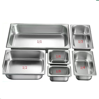 Vaisselle en acier inoxydable de taille standard personnalisable pour restaurants, hôtels, coupes à glace et contenants alimentaires (normes EU et US)