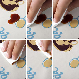 Nappe en vinyle PEVA polyester imperméable gaufrée 52 * 70 pouces, motif mignon imprimé gris, pour usage domestique - Product Image 5