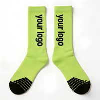 Chaussettes de basketball de compression pour jeunes, personnalisables avec lettres sur le dessous, pour jeux en salle, respirantes, en maille tricotée, échantillon gratuit