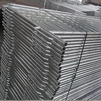Clôture de sécurité temporaire réutilisable en acier, contrôle des foules, couche de zinc galvanisé à chaud, service extérieur