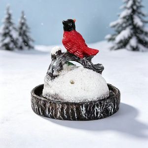 Figura de Pájaro Cardenal <span class=keywords><strong>Rojo</strong></span> de Resina, Decoración Navideña para Mesa, Adorno Festivo para Interiores, Regalo de Recuerdo, Directo de Fábrica - Product Image 6