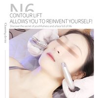 Alternatives N6 Instrumento Facial de Doble Sonda con Mango de Elevación para Limpieza y Esculpido Facial, Creación de Rostro en V, Restauración de la Elasticidad de la Piel