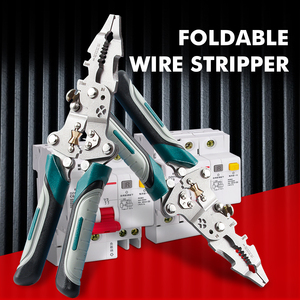 2025 yeni tasarım katlanabilir çok fonksiyonlu sıkma araçları kesme kablo tel Strippers - Product Image 6