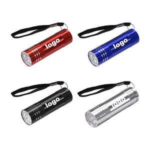 Linterna de Aluminio de 9 LED con Logotipo Personalizado, con Cordón, Batería AAA No Incluida, Multicolor, para Camping, Senderismo, Caza, Pesca - Product Image 6