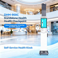 Estación de Control de Salud Independiente DHM-900C con Análisis de Composición Corporal para Vestíbulos de Hoteles, Terminales de Aeropuertos y Centros Comerciales