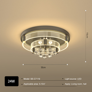 2023 nóng bán dropshipping chất lượng tốt rõ ràng nhỏ Pha Lê Acrylic Chụp đèn <span class=keywords><strong>LED</strong></span> Đèn Trần - Product Image 5