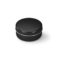 80ml 80g Récipient rond en aluminium noir or blanc rouge rose or Pot de pommade crème cosmétique Boîte de conserve avec couvercle à clip