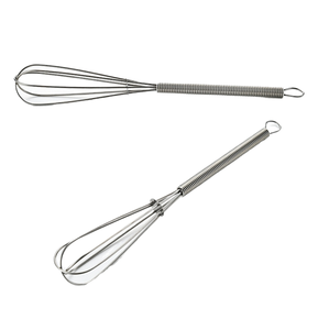 Mini batteur à oeufs manuel mélangeur en acier inoxydable 430 outil de <span class=keywords><strong>cuisine</strong></span> multifonctionnel fouets en métal écologiques - Product Image 1