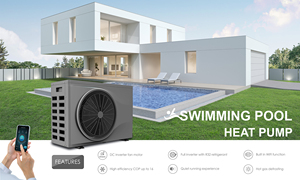 Bomba de Calor Aire-Agua R32 de 7kw a 35kw para Calefacción y Refrigeración con Wifi Integrado, Bomba de Calor para Piscina, Calentador de Agua - Product Image 1