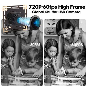 ELP 720P单色全球快门鱼眼镜头150度1MP通用串行总线摄像头模块AR0144 60fps UVC适用于视窗安卓苹果Linux - Product Image 5