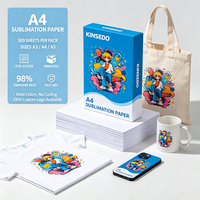 Papier de sublimation en gros, 500 feuilles/paquet, format A3/A4/A5 pour l'impression sur t-shirts