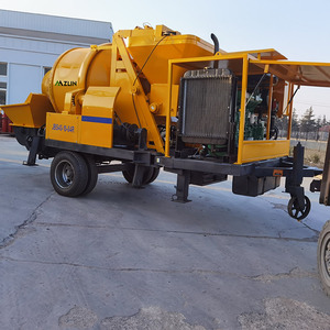 เครื่องปั๊มคอนกรีตแบบเคลื่อนที่ ZLIN Jbts40 พร้อมรถพ่วง กำลังการผลิต 40 เมตร/ชั่วโมง มอเตอร์ 84 กิโลวัตต์ แรงบิดสูง ความจุ 0.56 เมตร - Product Image 2