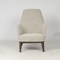 Fauteuil inclinable de salon au design italien, chaise d'hôtel, fauteuil individuel en mousse et tissu, fauteuil d'appoint moderne