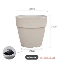 Pot de fleurs en plastique moderne et minimaliste, vente en gros, taille moyenne et grande, jardinière créative pour balcon et jardin, idéal pour légumes, bonsaïs et succulentes