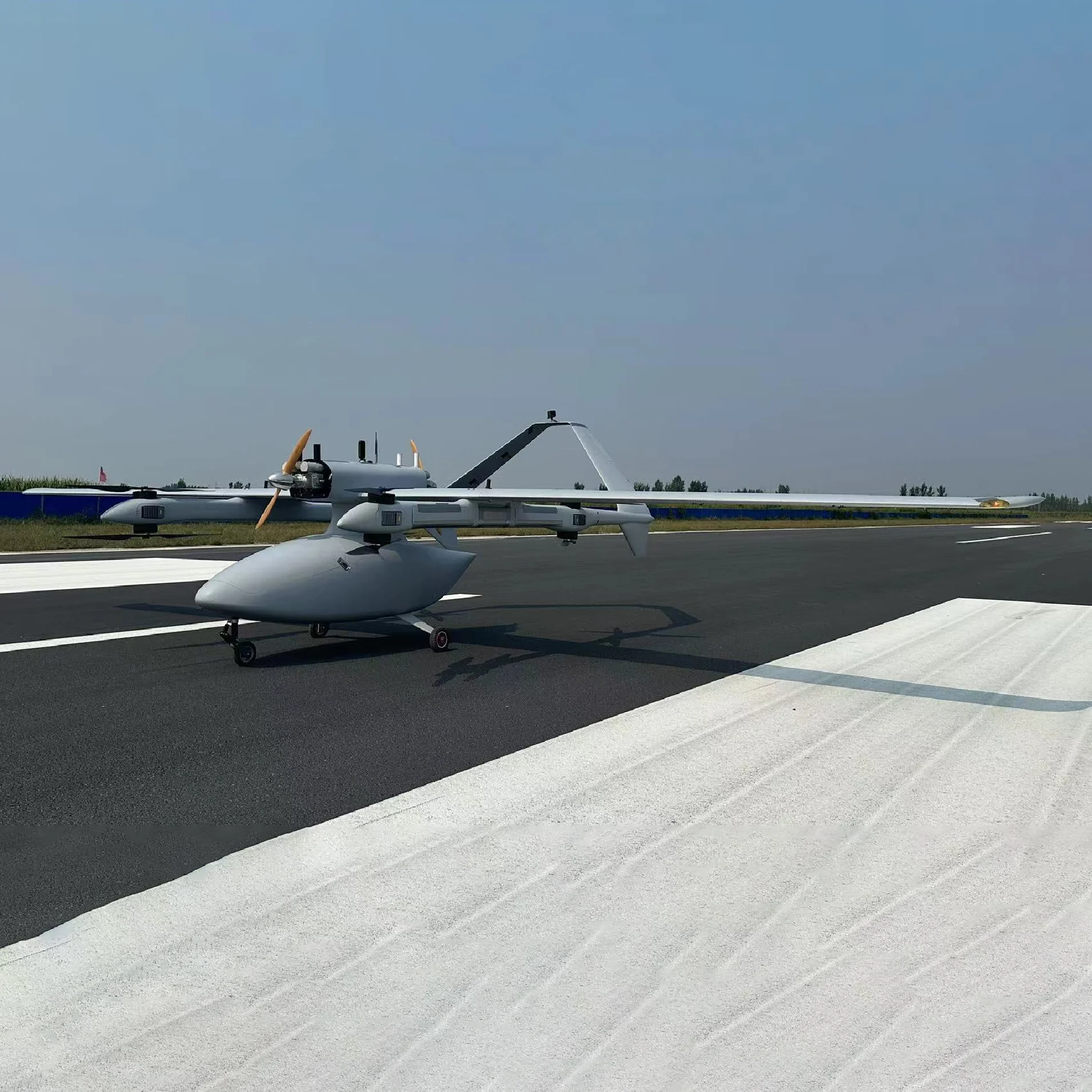 Большой транспортный подвешенный VTOL с неподвижным крылом Радиоуправляемый беспилотный летательный аппарат с отличными летными характеристиками