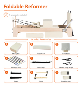 <span class=keywords><strong>Reformer</strong></span> <span class=keywords><strong>Pilates</strong></span> in Legno di Acero di Alta Qualità, Attrezzatura per Esercizi, Miglior <span class=keywords><strong>Reformer</strong></span> in Legno di Acero per <span class=keywords><strong>Pilates</strong></span> - Product Image 4