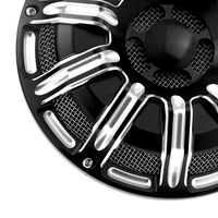 Couvre-klaxon en aluminium CNC noir/chrome pour moto Touring Big Twin Sportster XL 883 1200 1991-2017