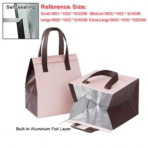 Sacs isothermes jetables personnalisés en non-tissé pour plats à emporter, café, gâteaux, boissons, pizzas, sandwichs, sacs de livraison - Product Image 2