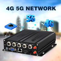 CCENTEN Double Carte SD Caméra Voiture 4G GPS Système MDVR Écran Android 1080p HD H.264 DVR Mobile Télécommande pour Camions Véhicules