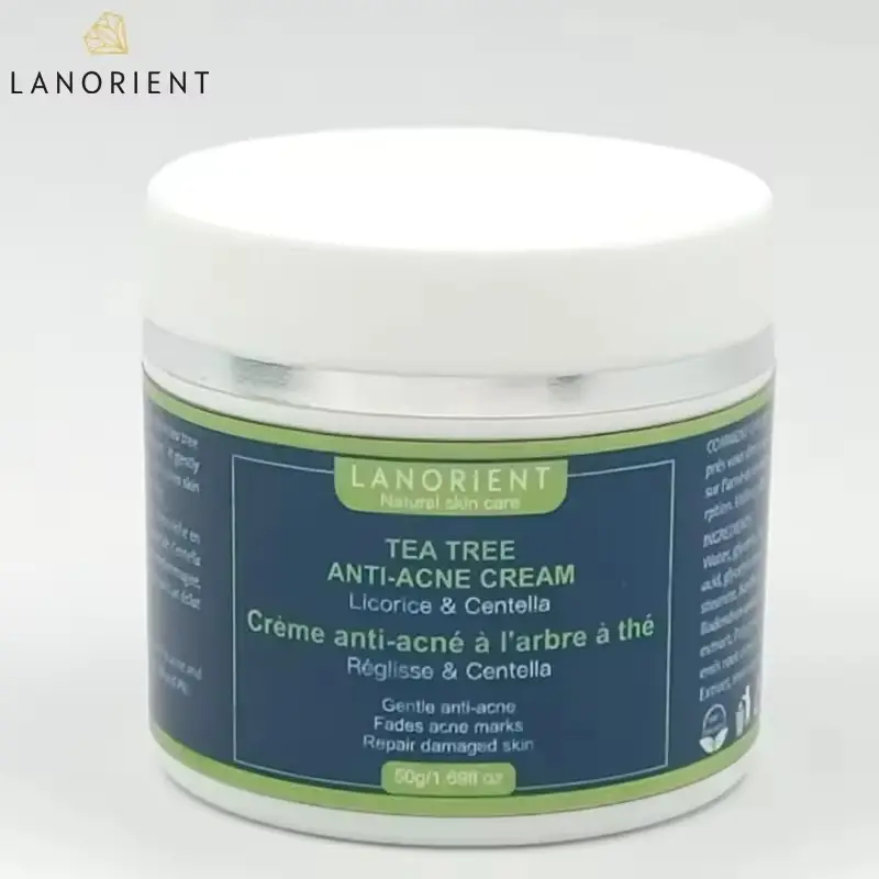 Hidratante de árbol de té para blanquear la cara, árbol de té, crema de día y noche para manchas oscuras, antiarrugas, corrector de pigmentación del acné, cuidado de la piel