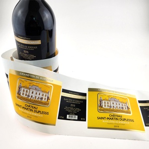 Etiquetas Adhesivas de Alta Calidad con Diseño Personalizado, Estampado Dorado, Resistentes al Agua, para Botellas de Vino Tinto - Product Image 6