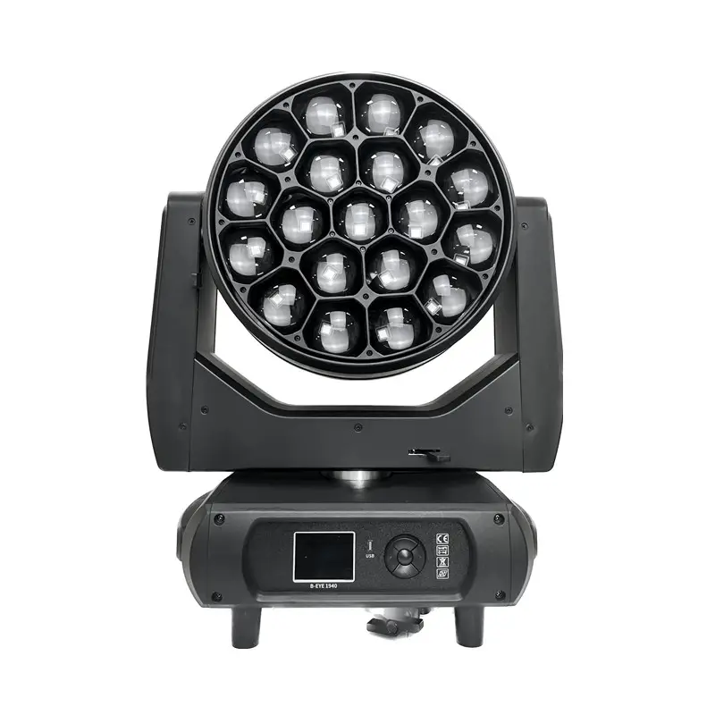 LiroLite Stage Lights 19*40W Bee Eye Mini Moving Head Light