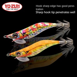 Señuelo de Pesca <span class=keywords><strong>YO</strong></span>-<span class=keywords><strong>ZURI</strong></span> Importado de Japón, Camarón de Madera Simulado Impreso, 2.5, 10g, Nado Inteligente con Anzuelo Luminoso para <span class=keywords><strong>Calamar</strong></span> - Product Image 4
