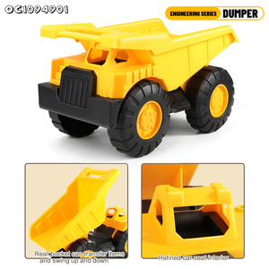 Camion benne de chantier avec roue libre et <span class=keywords><strong>remorque</strong></span>, jouets pour enfants - Product Image 3