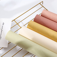 Papier d'emballage Washi de style japonais couleur unie, texture mate, pour bouquets de fleurs, DIY pour fleuriste