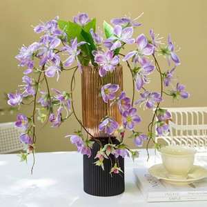 Fleurs artificielles en soie de jasmin pleureur, décorations murales réalistes pour mariages et décoration intérieure - Product Image 3