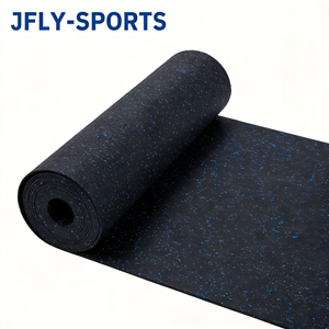 Low Maintenance Rubber Gym Flooring <b>Rolls</b> Wear Resistant Anti-Scratch <b>Mat</b> for High Traffic Fitness Areas - Product Image 1