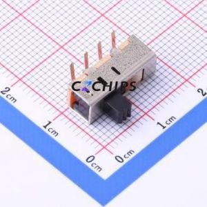 SS-13F16-G040 Slide Switch Through hole Component (THT) Switch Single Pole Three Throw Rectangle Pin Header PC Pin 15.6mm - Product Image 1