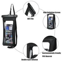 Étui de téléphone portable flottant transparent à double couche Bangbobi exclusif, à suspendre au cou, en PVC, avec écran de 7,7 pouces, étanche