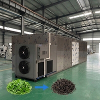 Secador Comercial para Procesamiento de Té Multifuncional, Equipo de Secado Energéticamente Eficiente
