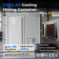 Conteneur de minage Bitcoin Drolin Box 20 pieds à refroidissement par air, 168 unités ASIC, conception compacte, faible coût d'entrée, fournisseur direct