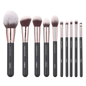 YDINI Besller Rose Gold Ferrule Makeup Brush Set Nylon Hair Wholesale With Factory Direct Price Free Sample In Stock