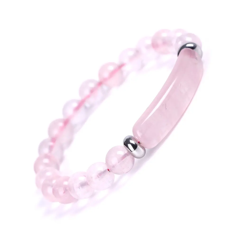 Bracelet de guérison avec des perles de 8mm, bijou naturel, œil de tigre, rose, quartz, agate, topaze, aventurine