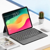 Couverture de clavier intelligent Support de rotation de séparation magnétique avec rétro-éclairage et pavé tactile pour Ipad Pro 11 12.9 pouces