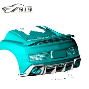 2023 ans AD R8 coupé PERFORMANCE Style diffuseur arrière en Fiber de carbone sèche BodyKit pour voiture R8 lèvre de pare-chocs arrière