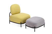 Stoff Metall Rosa Wohn möbel Stahl Einfache Lounge Möbel Esszimmers tuhl Moderne Hocker Stühle