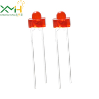 Diode LED diffuse rouge super lumineuse de type tour à 2 broches, 1,8 mm, 1,8-2,2 V, 18-20 mA, garantie 3 ans, RoHS, vente en gros